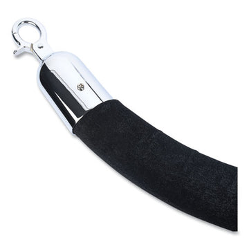 Tatco Crowd Control Rope, Velour, 6ft, Black freeshipping - TVN Wholesale